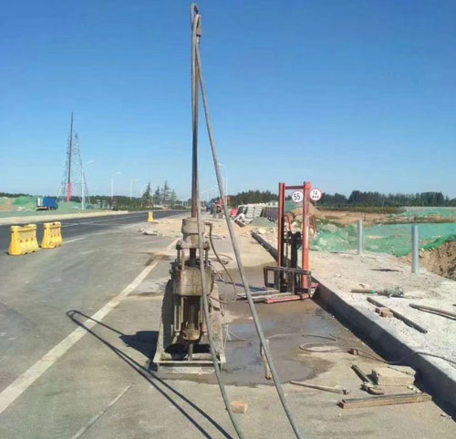 柳南公路高聚物注浆加固