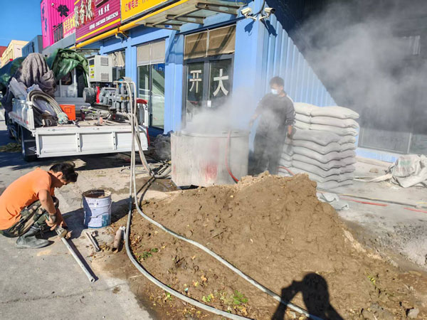 柳南顶管注浆加固